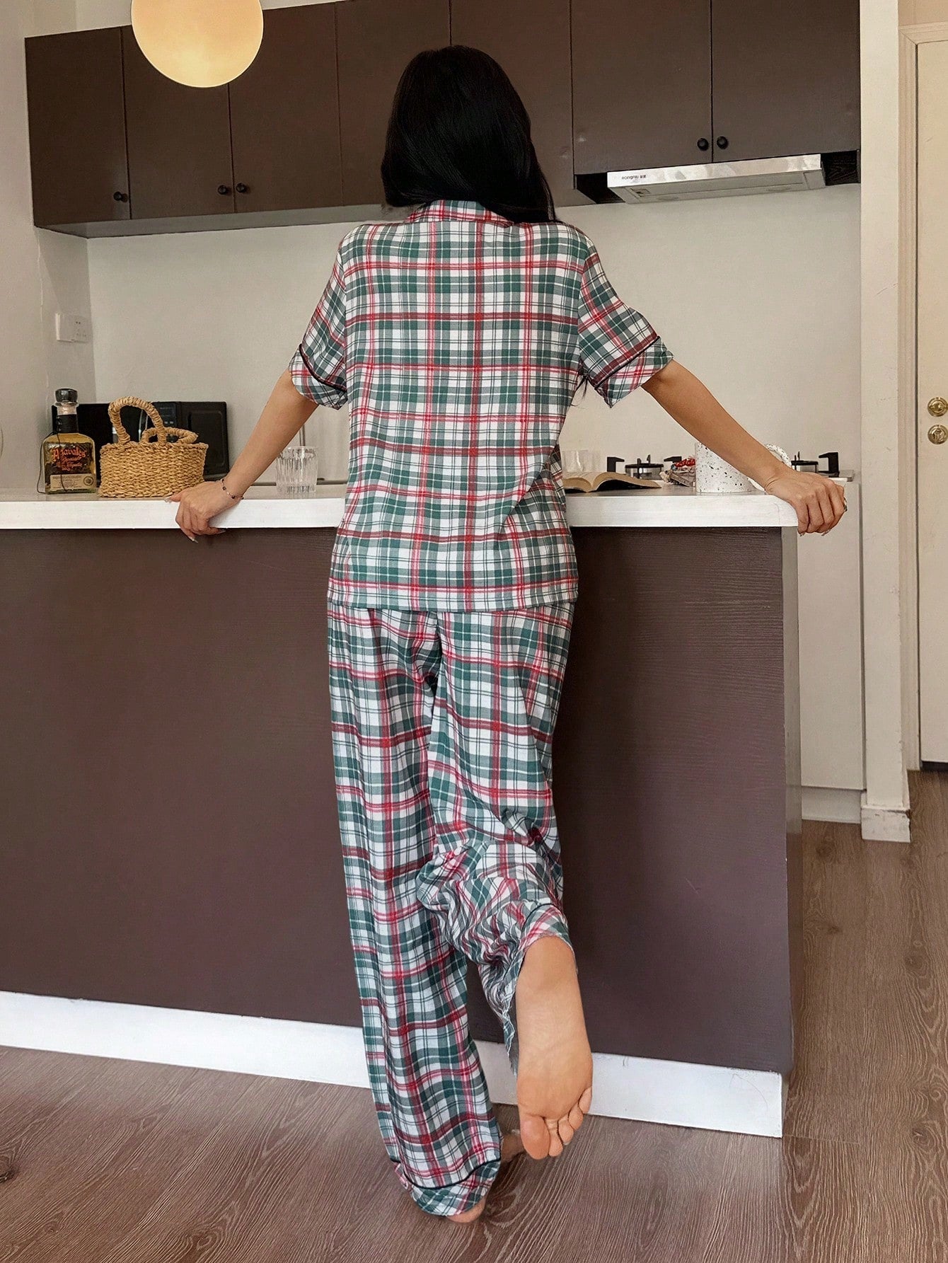 Classic Check Lounge Pajama Set π§΅β¨