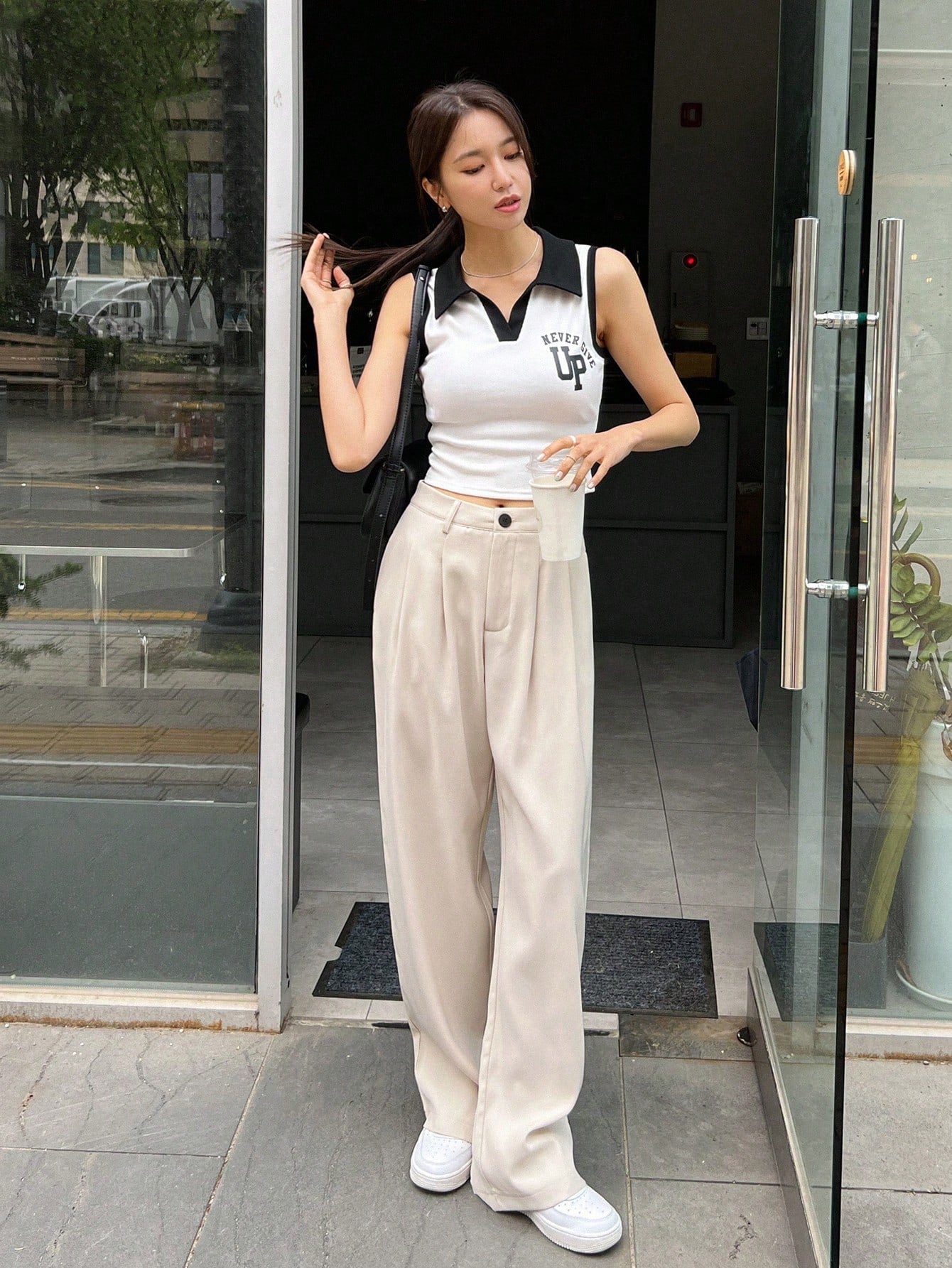 Vanilla Vibe Wide-Leg Trousers