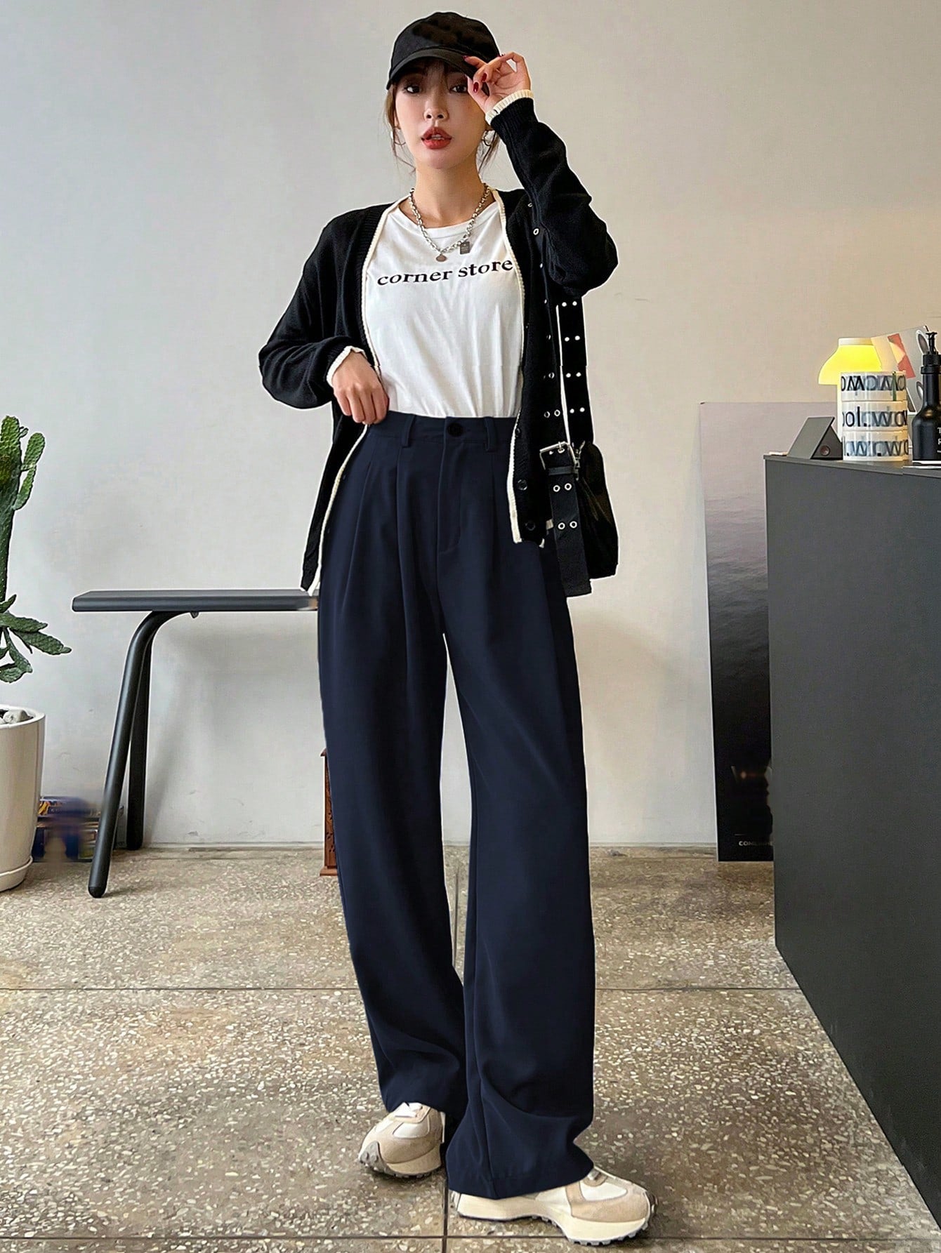 Midnight Mood Wide-Leg Trousers 🌙
