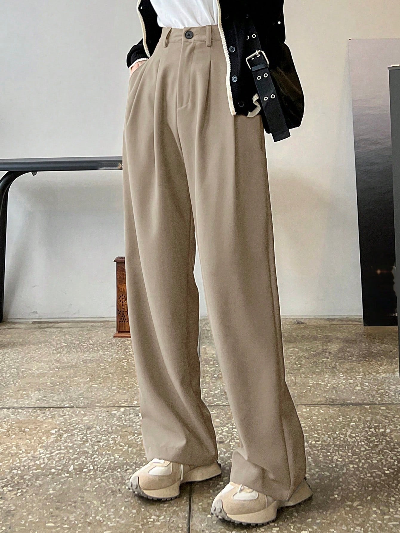 Neutral Mood Wide-Leg Trousers