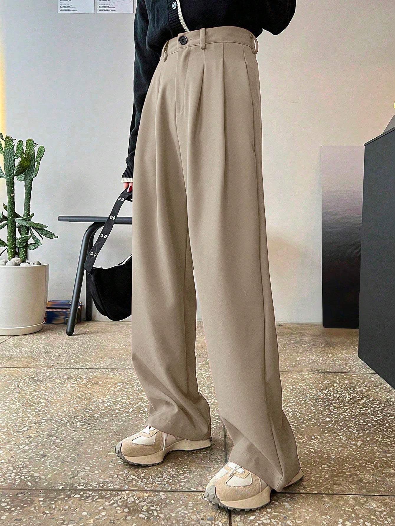 Neutral Mood Wide-Leg Trousers