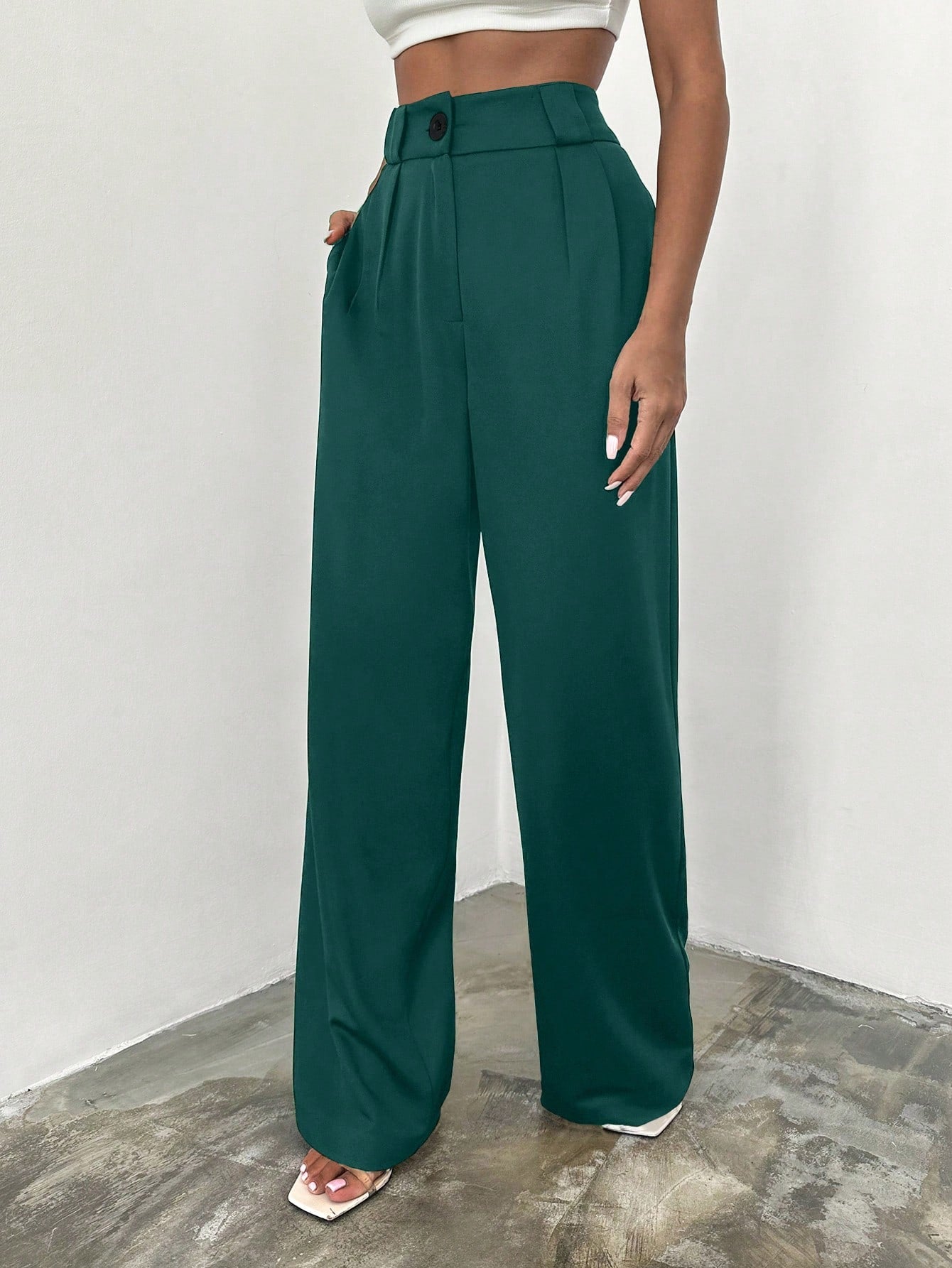 Rich Girl Emerald Wide-Legs 💚