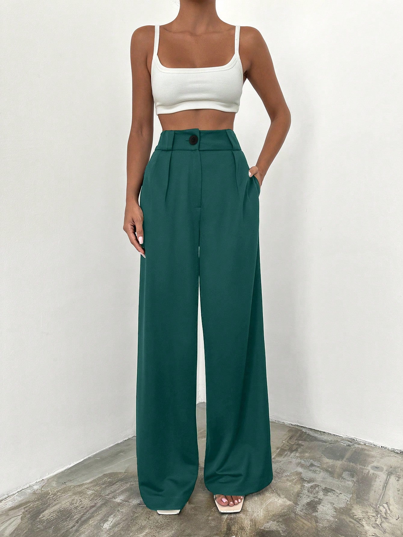 Rich Girl Emerald Wide-Legs 💚