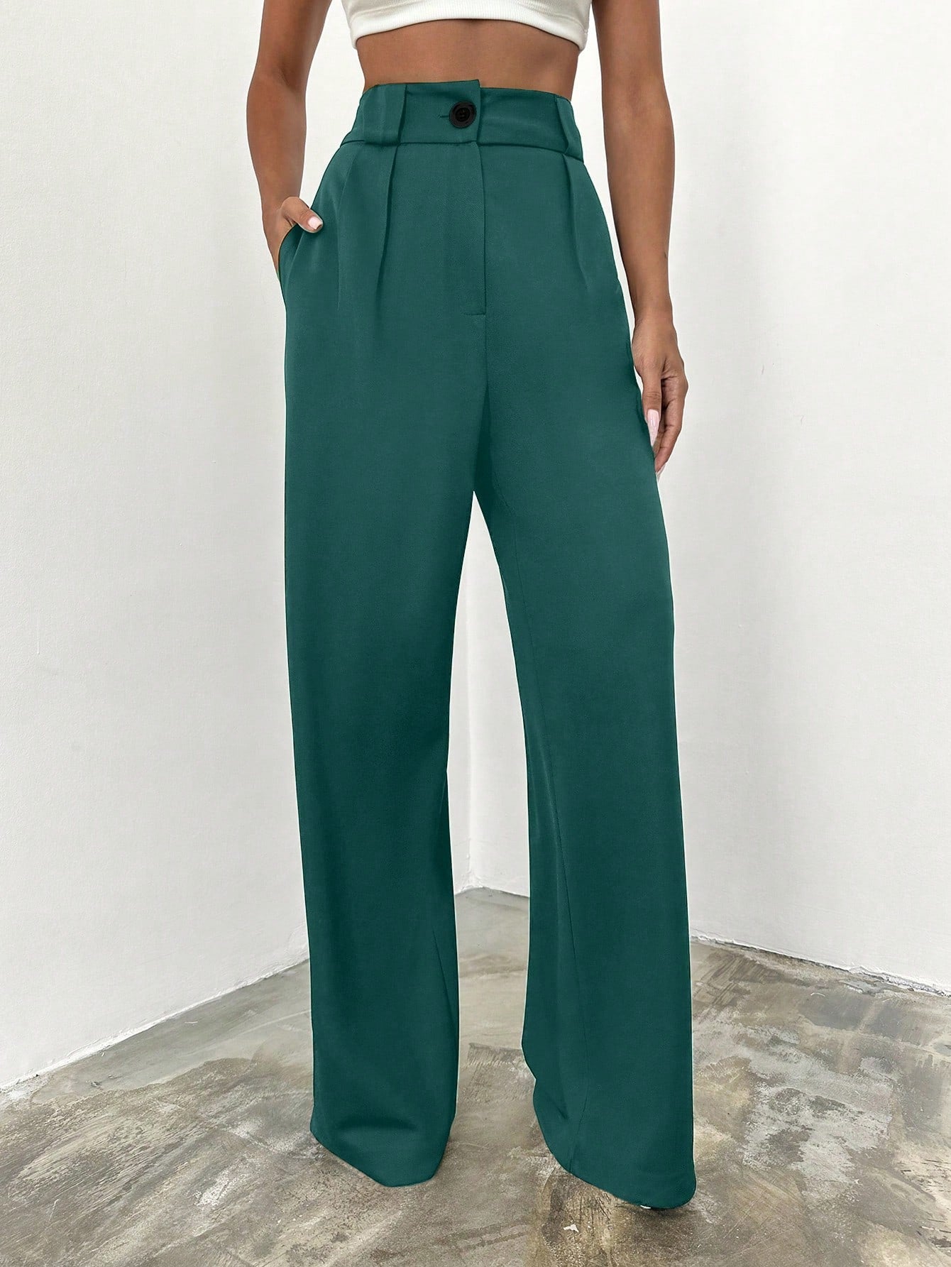 Rich Girl Emerald Wide-Legs 💚
