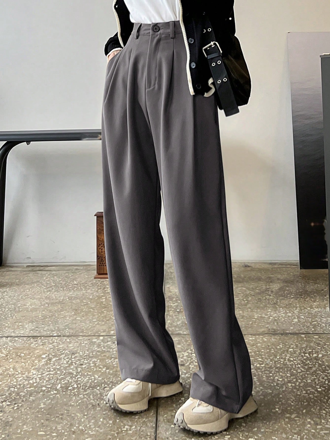 Soft Flex Wide-Leg Trousers