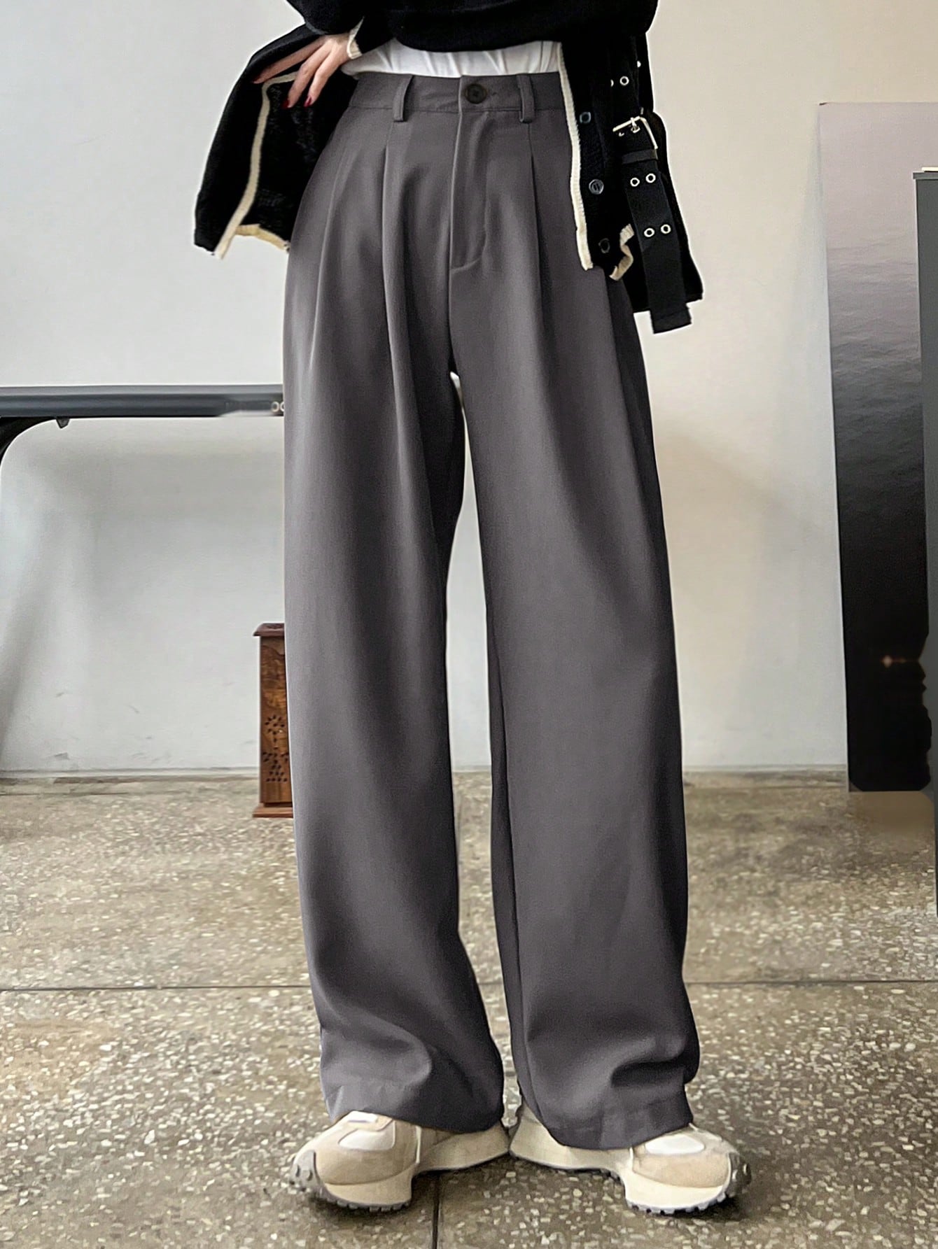 Soft Flex Wide-Leg Trousers