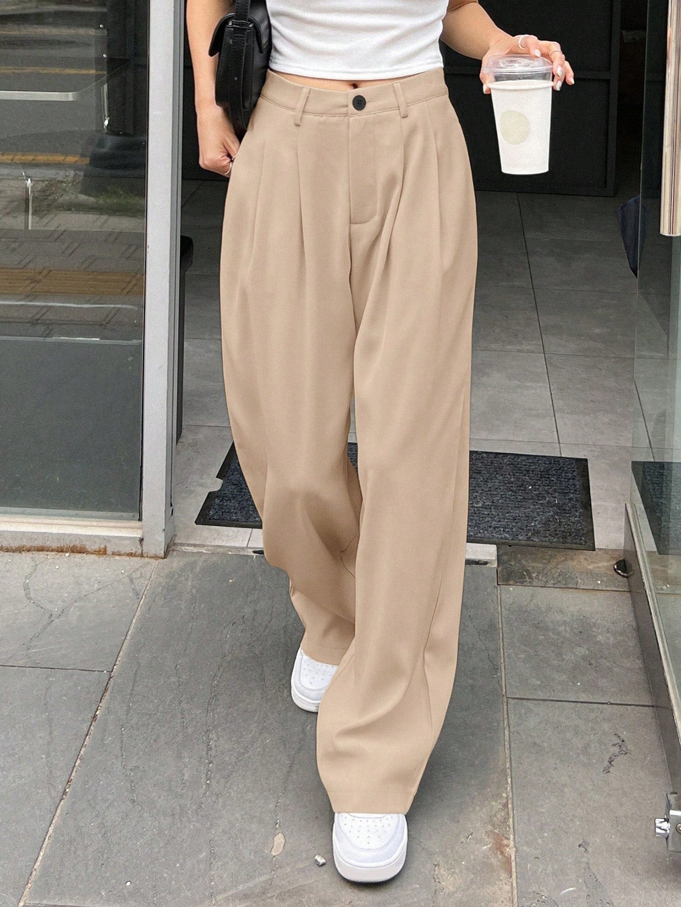 Soft Girl Street Wide-Leg Trousers