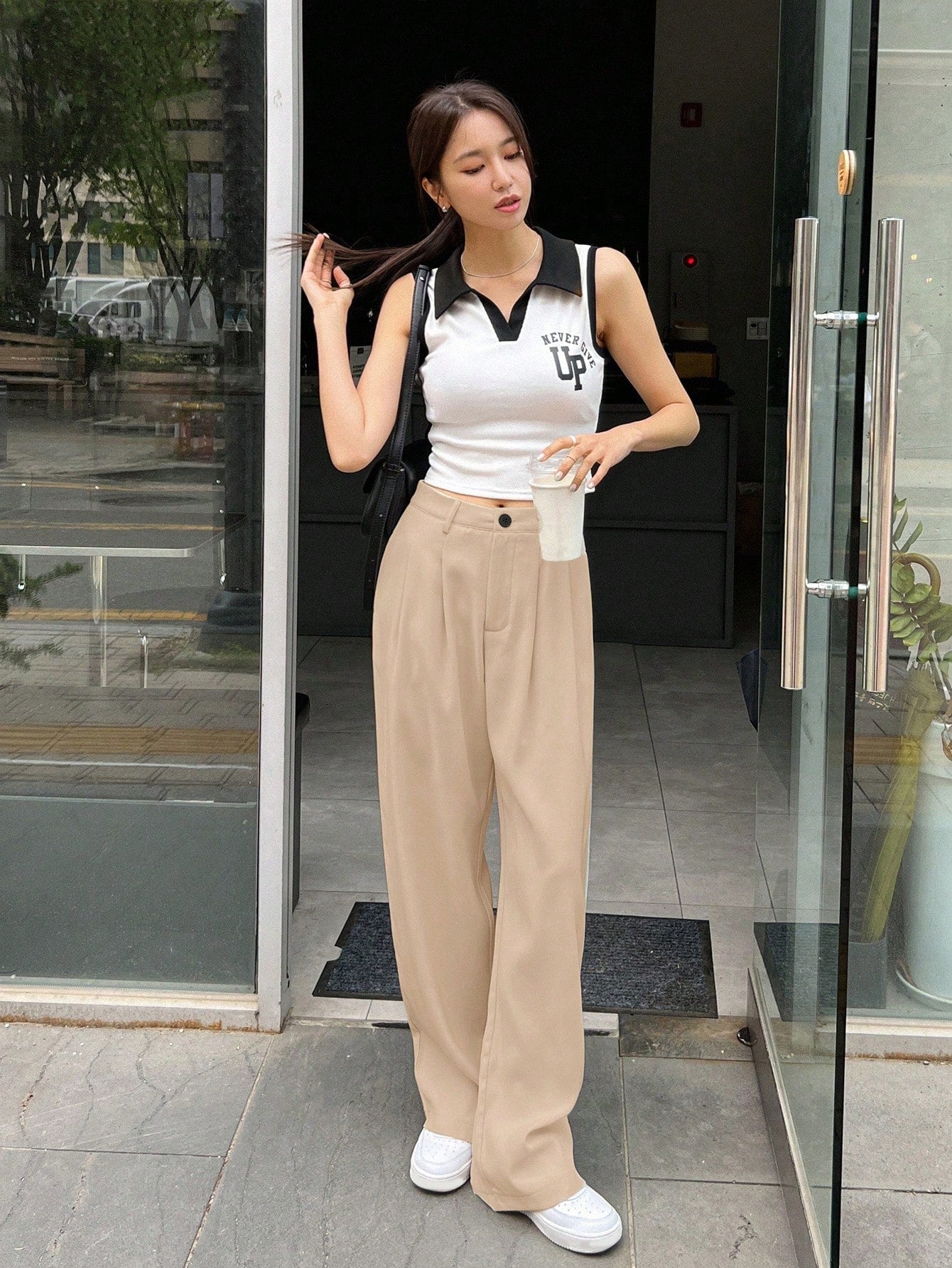 Soft Girl Street Wide-Leg Trousers