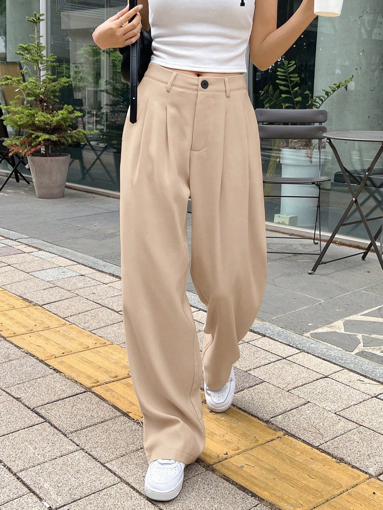 Soft Girl Street Wide-Leg Trousers