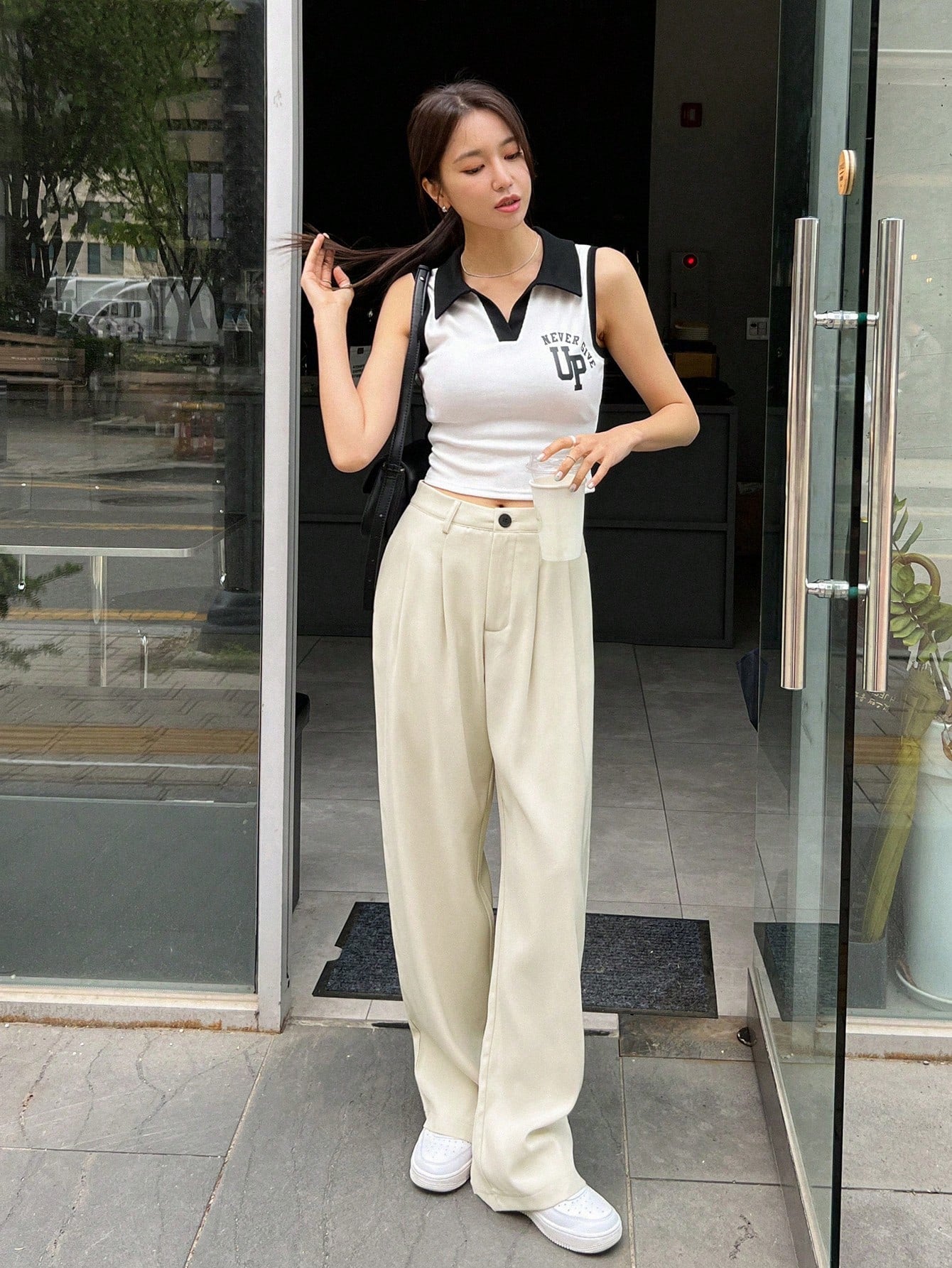 Soft Girl Street Wide-Leg Trousers