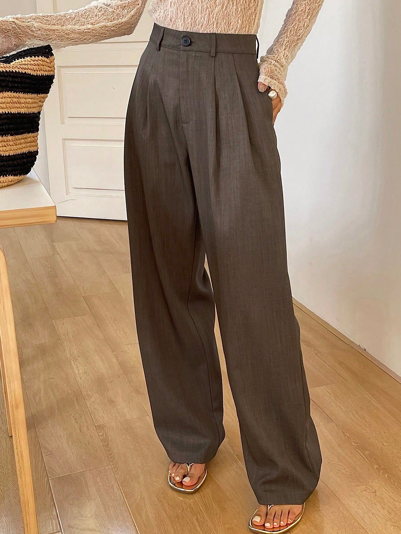 Rich Girl Energy Wide-Leg Trousers