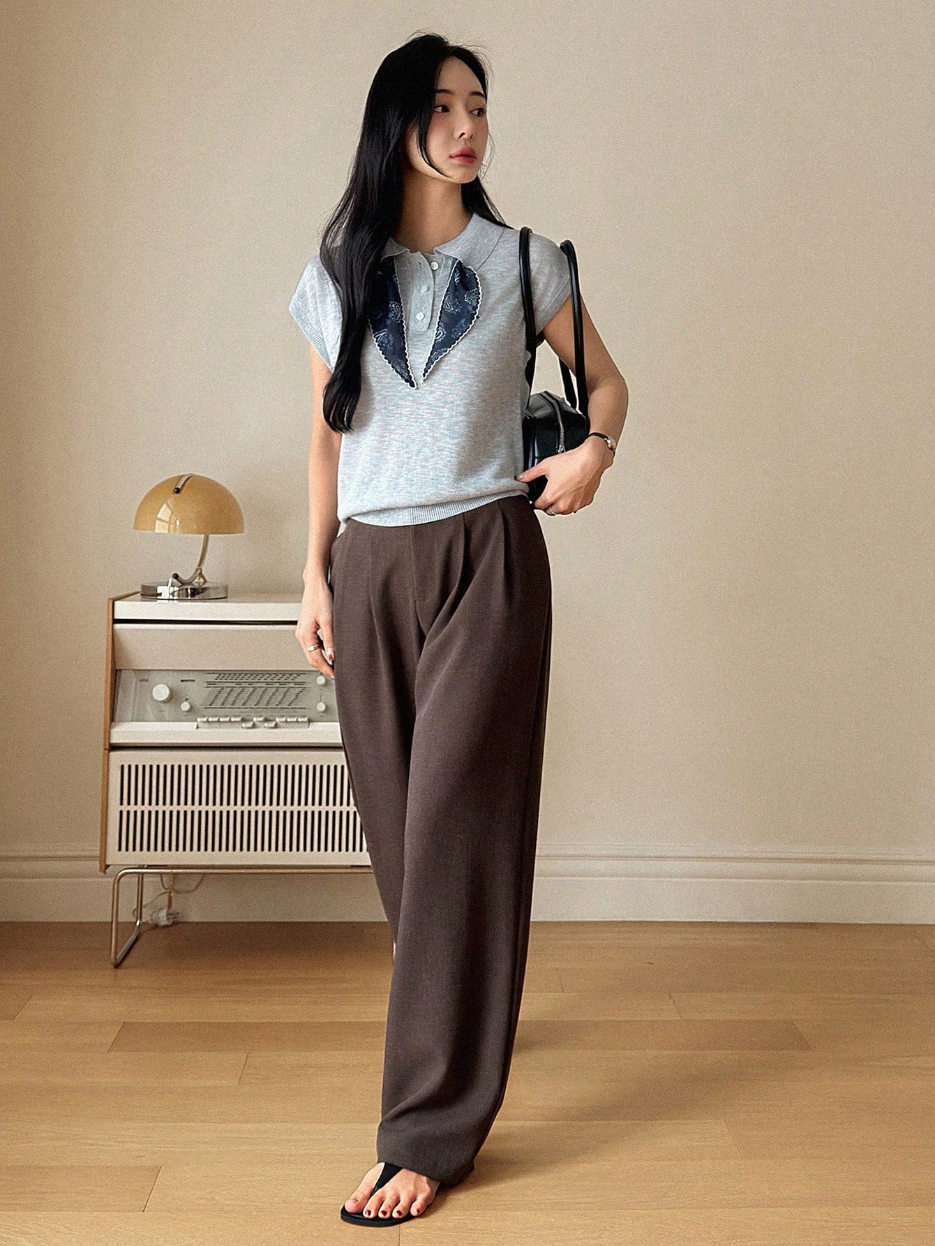 Cocoa Chill Wide-Leg Trousers