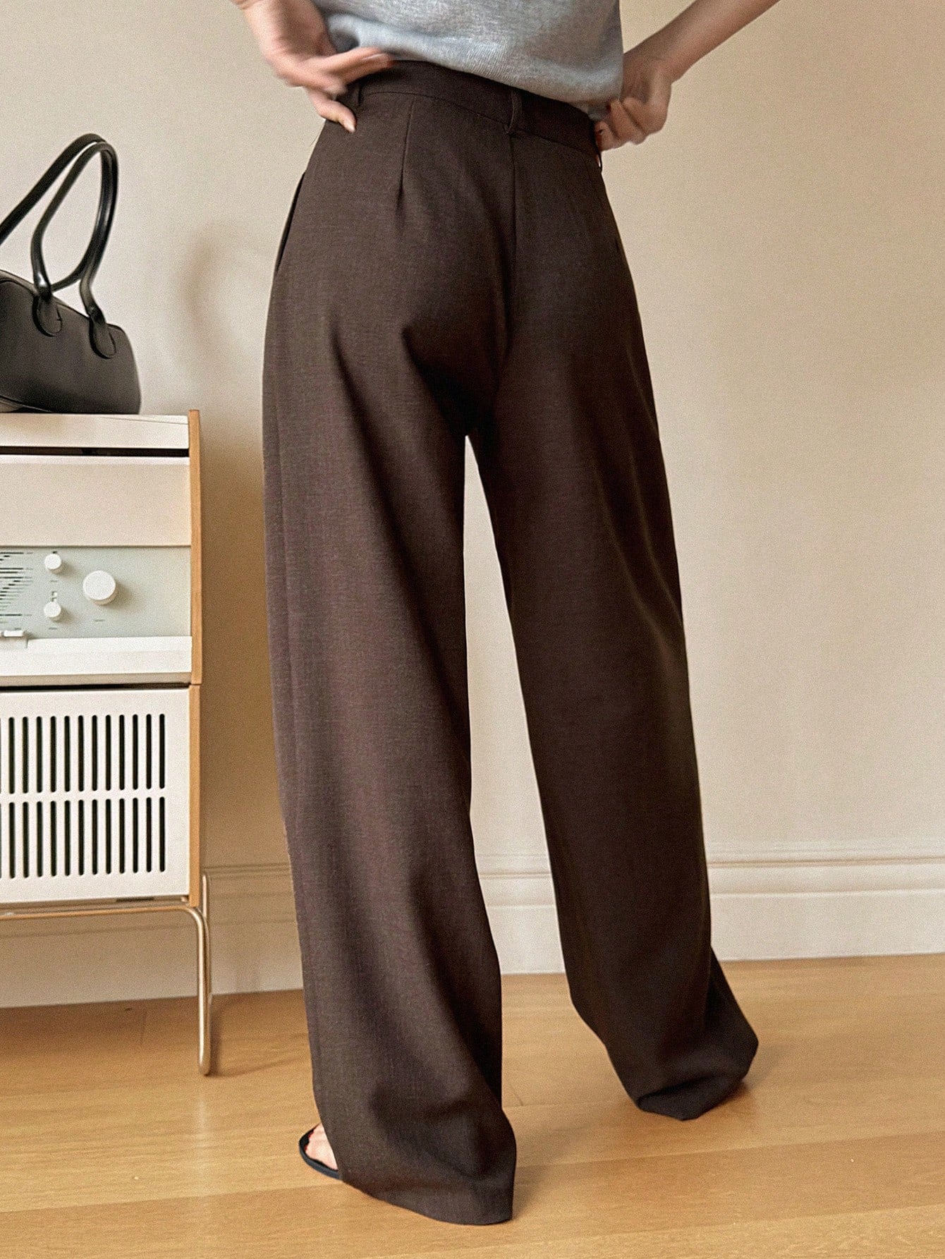 Cocoa Chill Wide-Leg Trousers