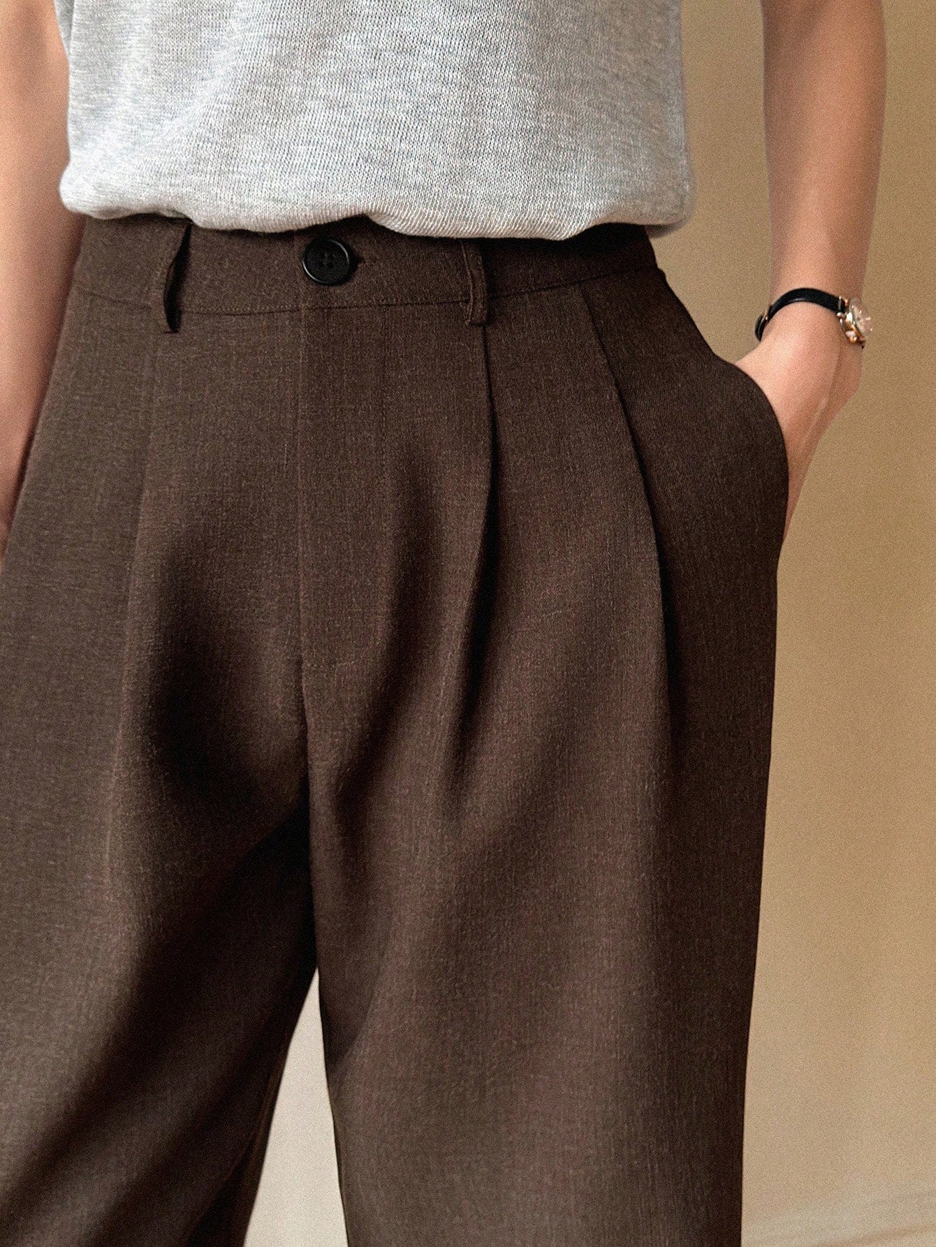 Cocoa Chill Wide-Leg Trousers
