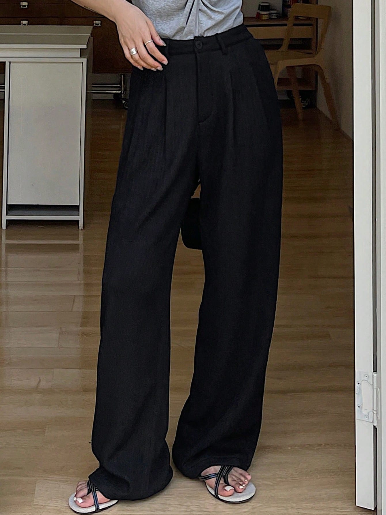 Effortless Flow Wide-Leg Trousers