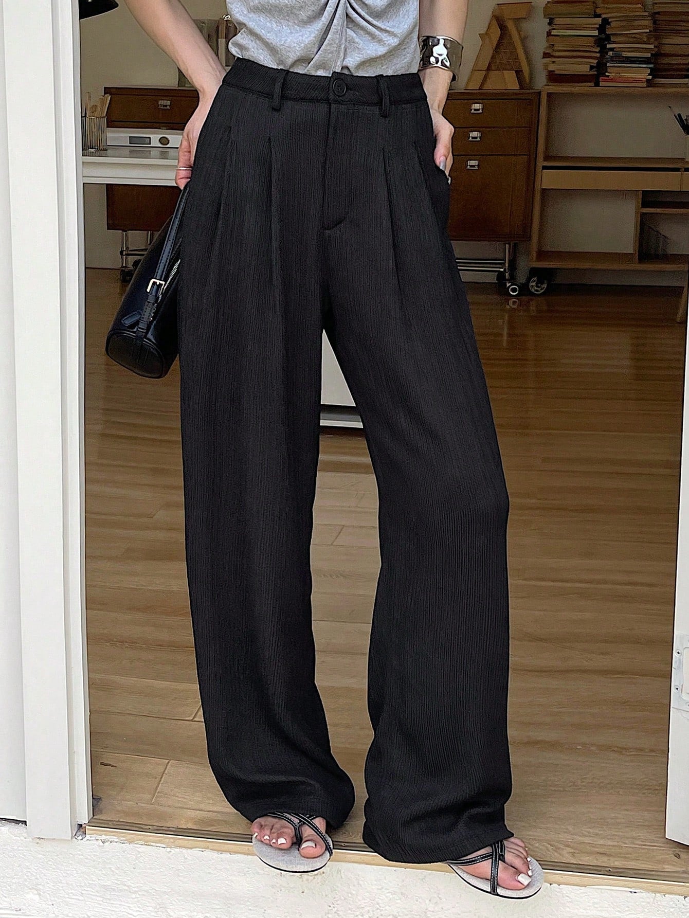 Effortless Flow Wide-Leg Trousers