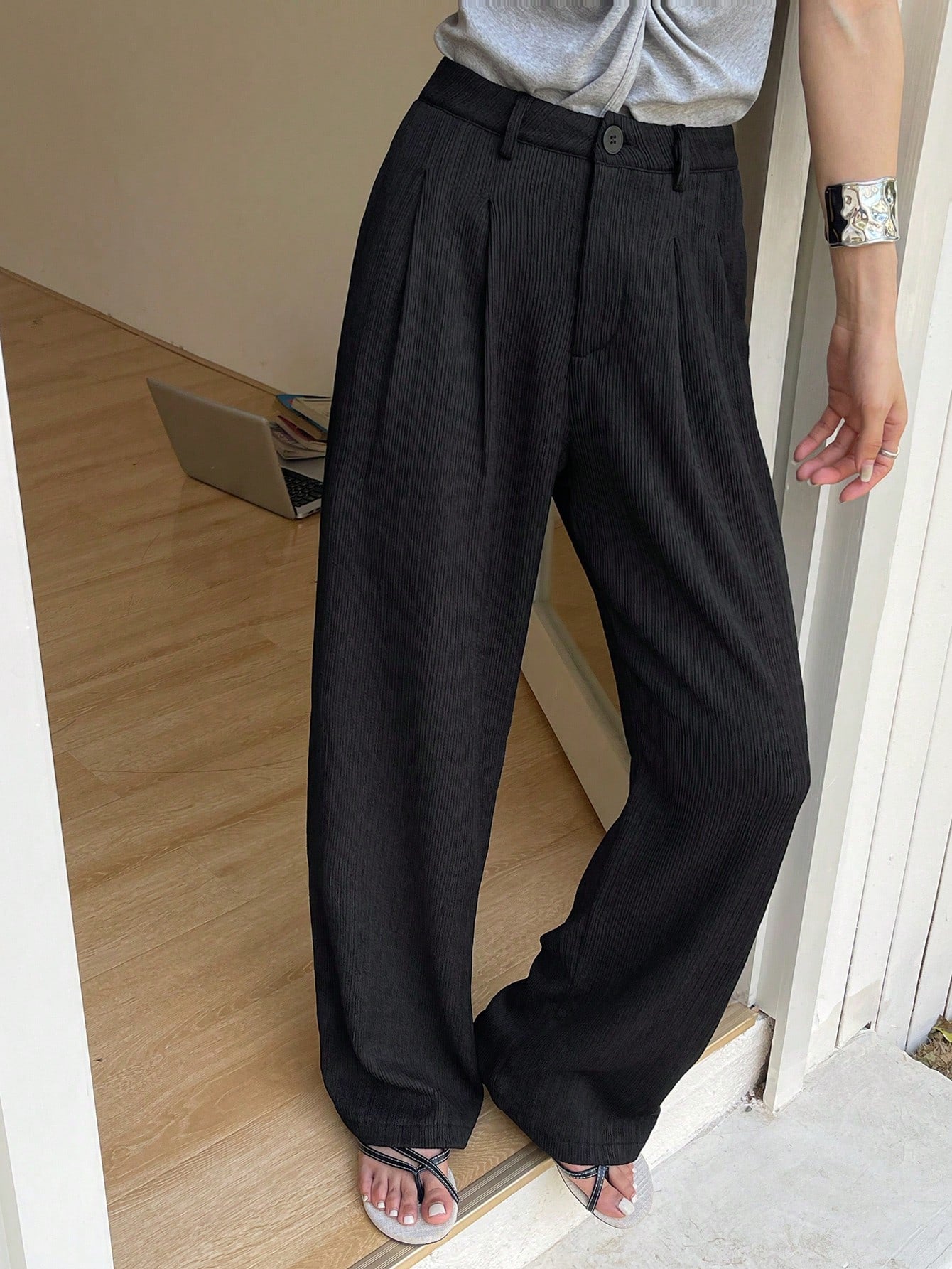 Effortless Flow Wide-Leg Trousers