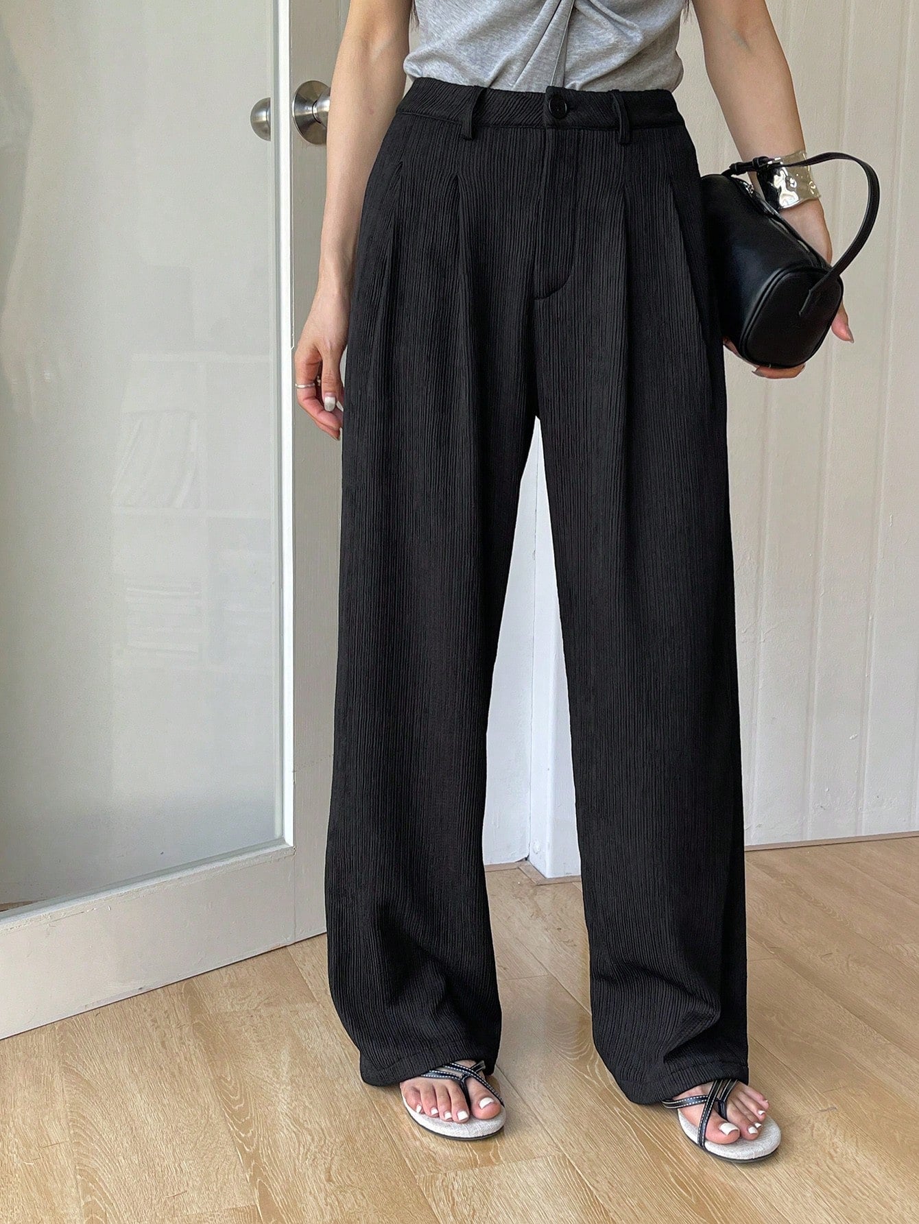 Effortless Flow Wide-Leg Trousers