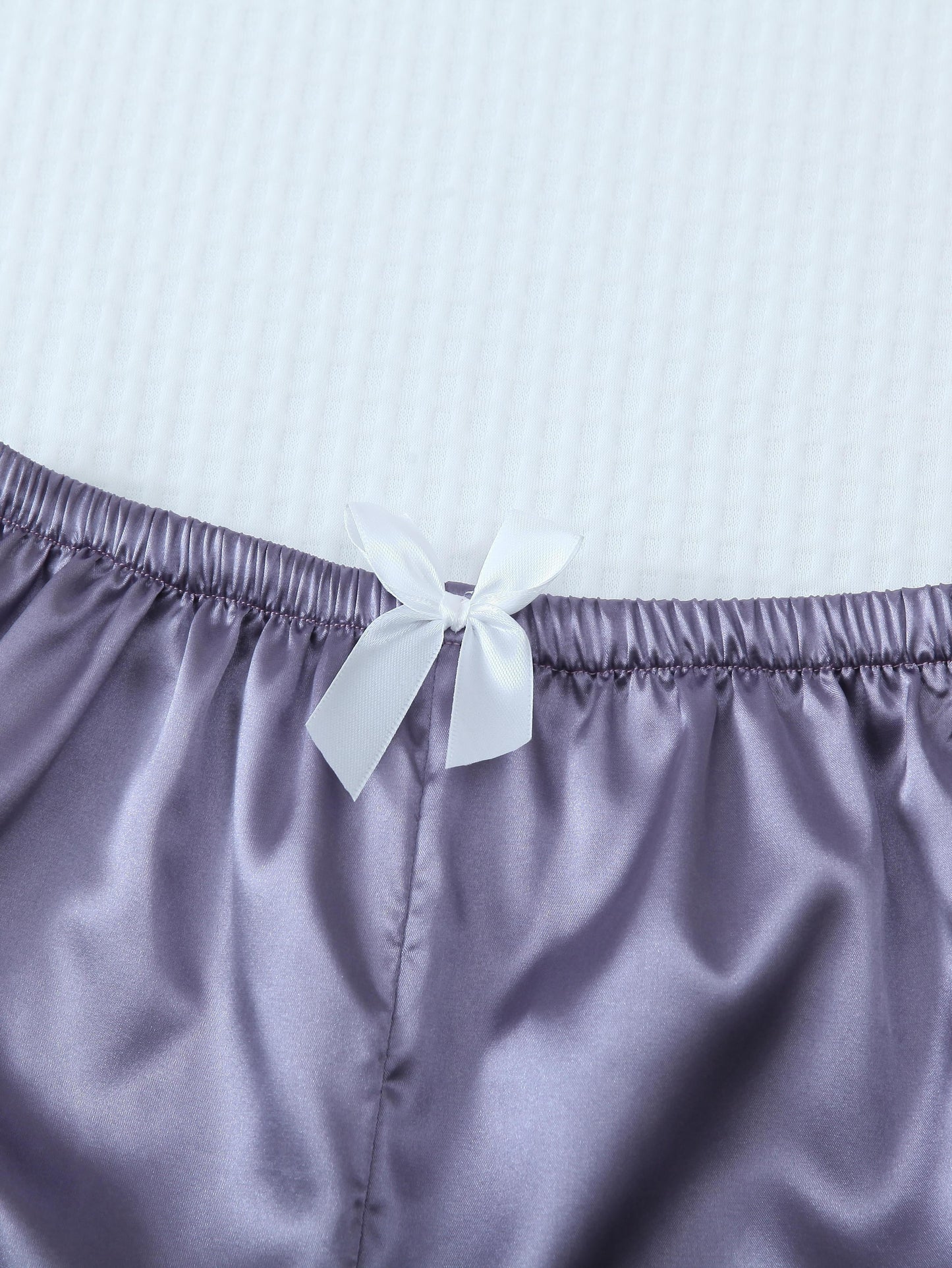 Women’s Satin Pajama Shorts Set – Pack of 3