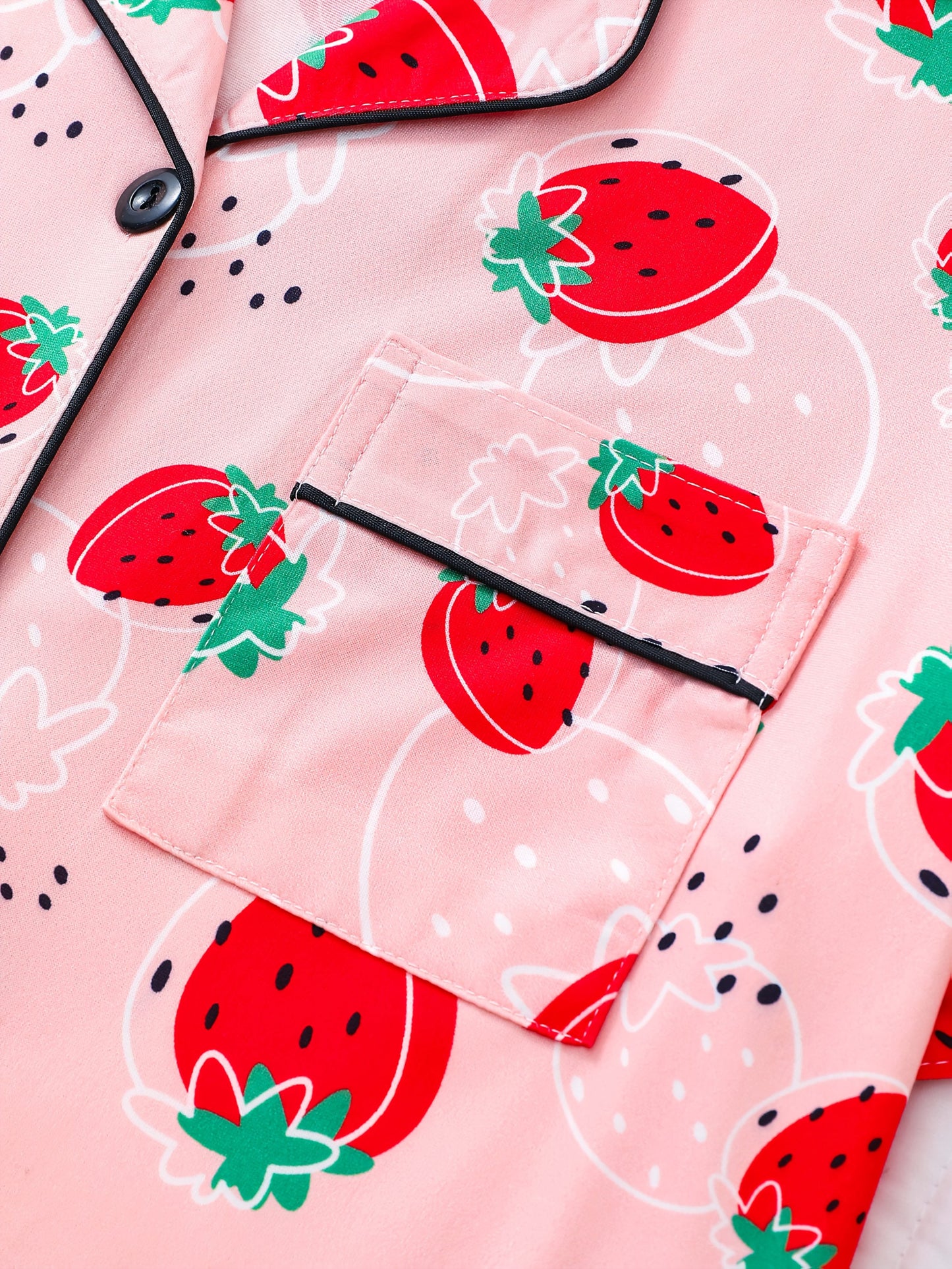 Fruit Print Pajama Shorts Set – Pack of 3